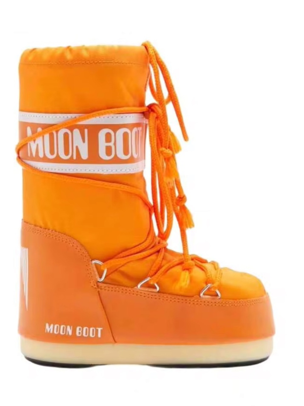 NWOT Moon Boot Icon Nylon yWomen's Boots Sunny Orange
